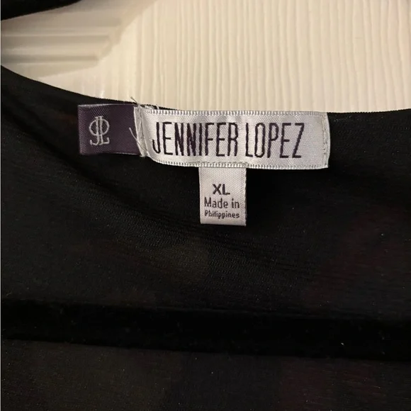 Jennifer Lopez Red and Orange Bodycon Dress Cowl Neck 3/4 Sleeve XL - Picture 2 of 7